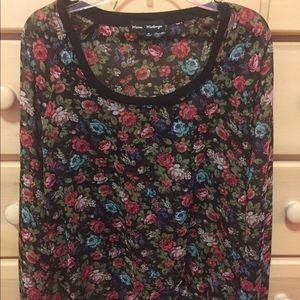 Black Floral Top